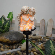 Celestial Resin Angel Lamp - Solar-Powered LED Outdoor Light for Serenity-3