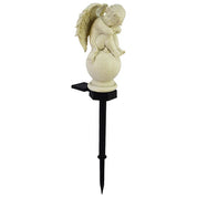 Celestial Resin Angel Lamp - Solar-Powered LED Outdoor Light for Serenity-1