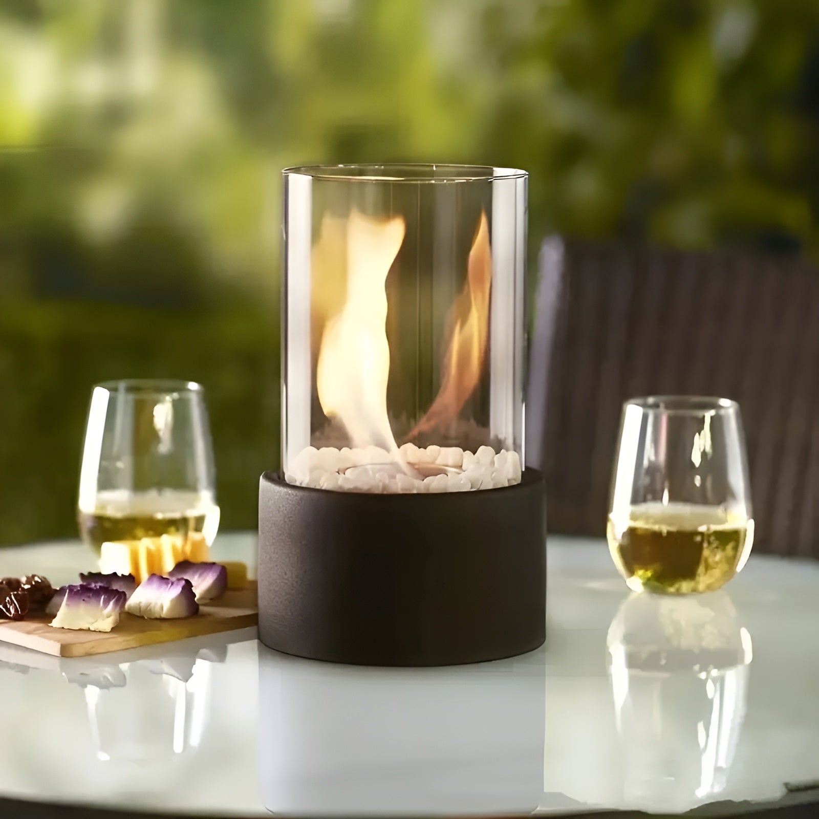 Portable Mini Fireplace - Stylish Outdoor Heater with Clean Bioethanol Fuel-2
