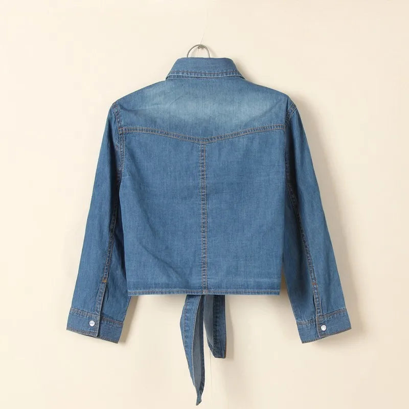 Sapphire | Casual Denim Cropped Top