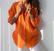 Xaviera | Casual Cotton Blouse Loose Fit