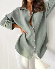 Xaviera | Casual Cotton Blouse Loose Fit