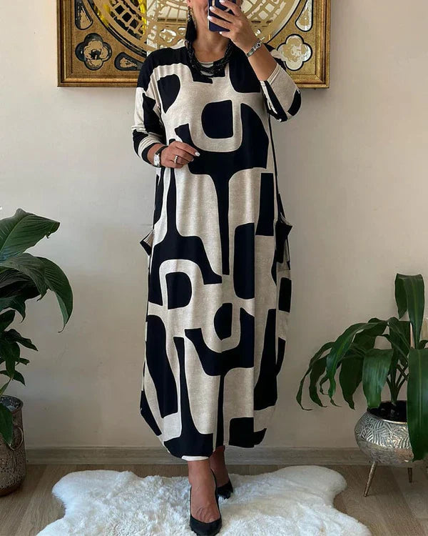 Emma | Maxi Dress with Art Print