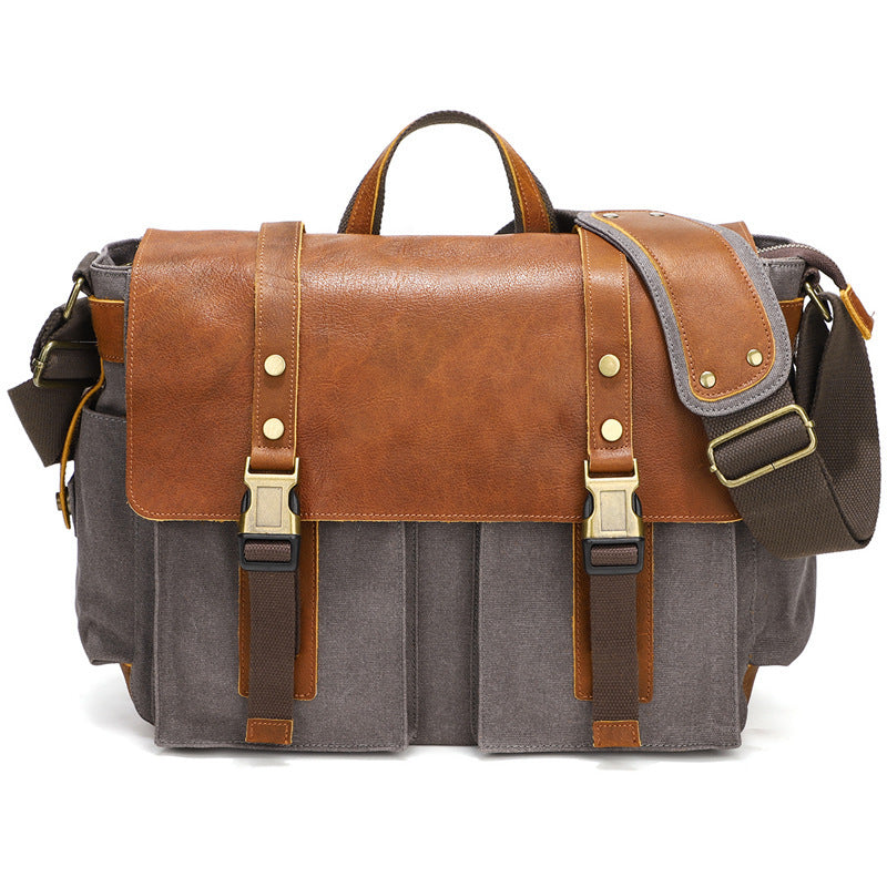 Taylor | Vintage Messenger Bag with Large Capacity and Classic Style