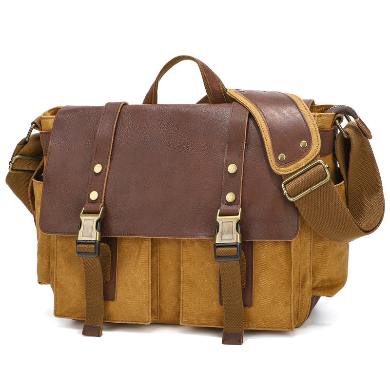 Taylor | Vintage Messenger Bag with Large Capacity and Classic Style