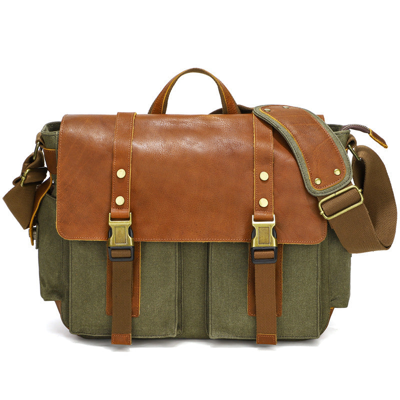 Taylor | Vintage Messenger Bag with Large Capacity and Classic Style