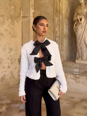 Sequin Cardigan with hand-stitched front - Glamm
