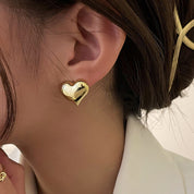 LoveShine | Statement Heart Earrings for Effortless Style