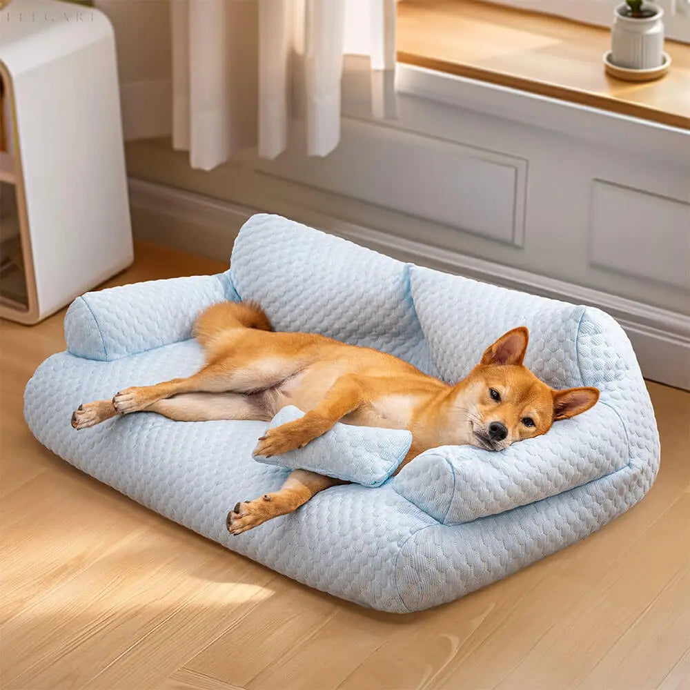 Washable plush cushion bed for pets - Cozypaws