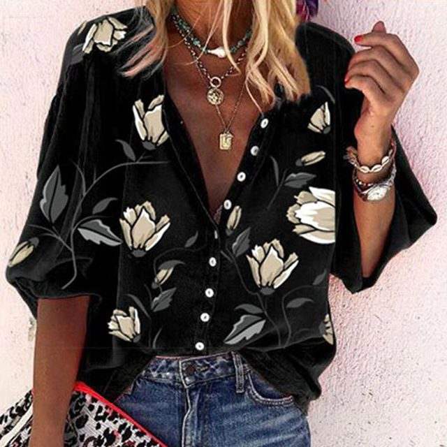 SCARLETT | Airy Floral Print Blouse