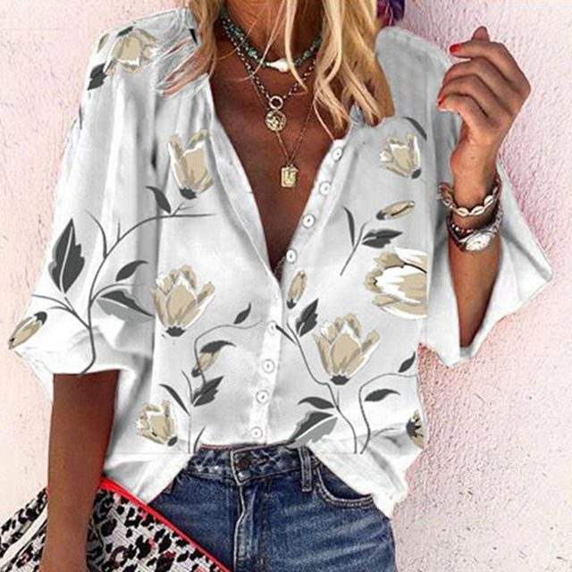 SCARLETT | Airy Floral Print Blouse
