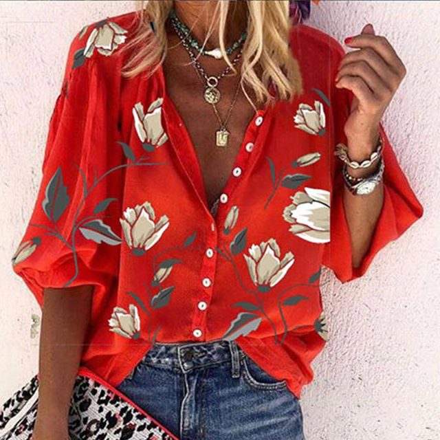 SCARLETT | Airy Floral Print Blouse