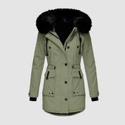 Aira | Warming Winter Coat with Hood and Pockets
