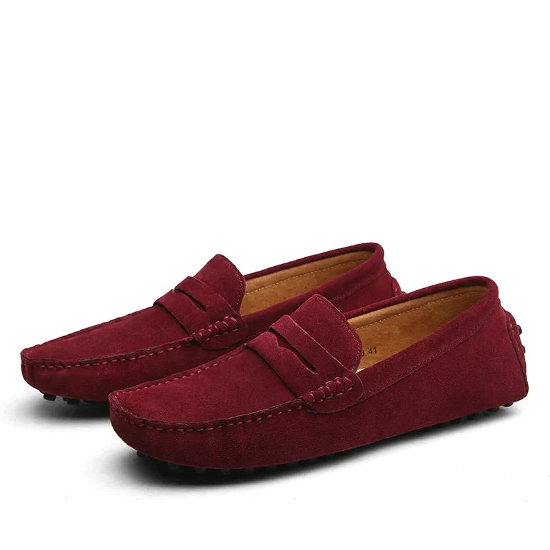 Luxurious Italian-Style Suede Loafers by HUGO