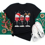 Gabriella | Stylish Christmas Wine Glass Shirt