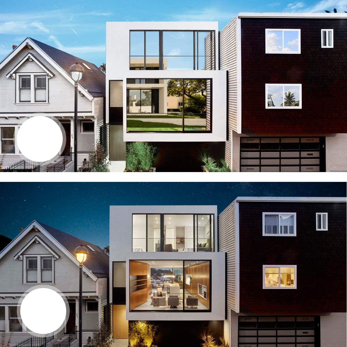 Unilateral privacy window film