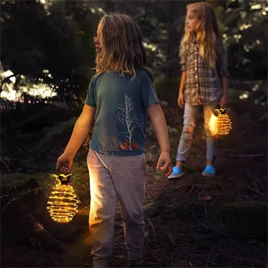 Solar Garden Lights - Waterproof Pineapple Design Outdoor Lamp with Intelligent Control-3