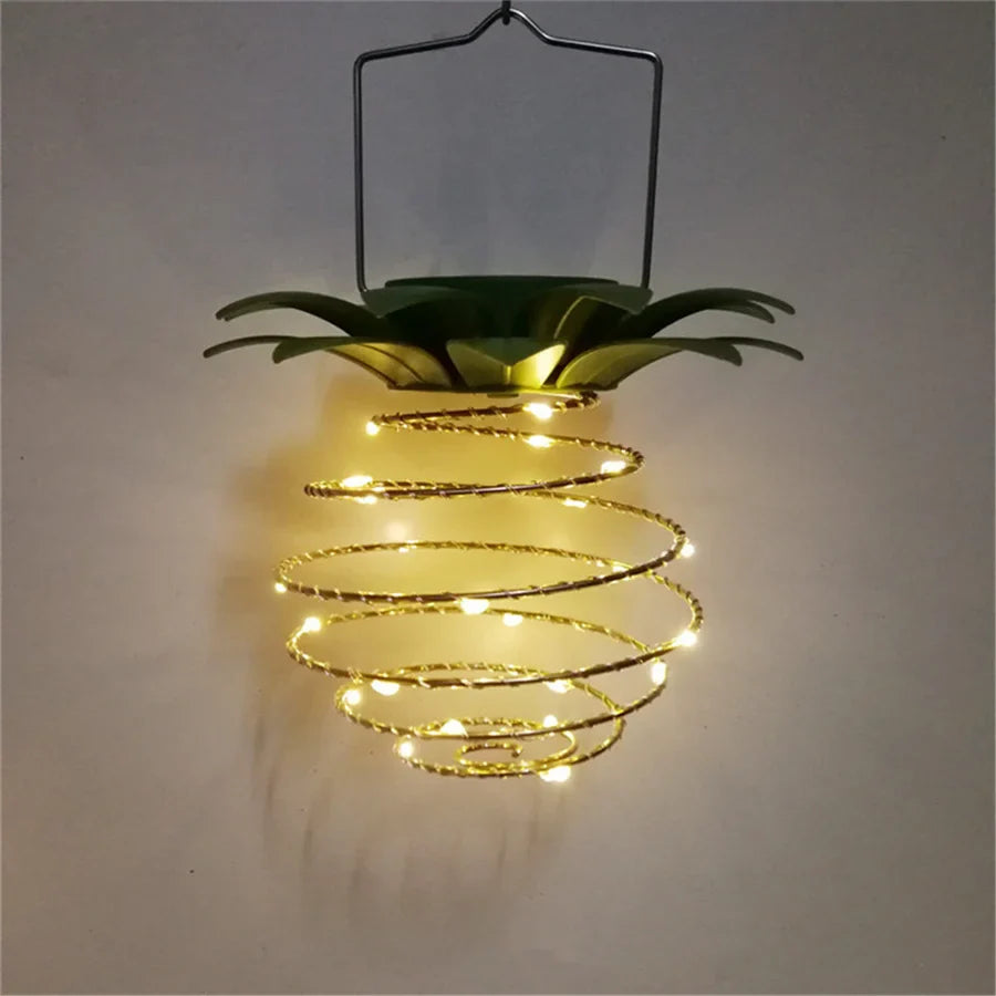 Solar Garden Lights - Waterproof Pineapple Design Outdoor Lamp with Intelligent Control-6