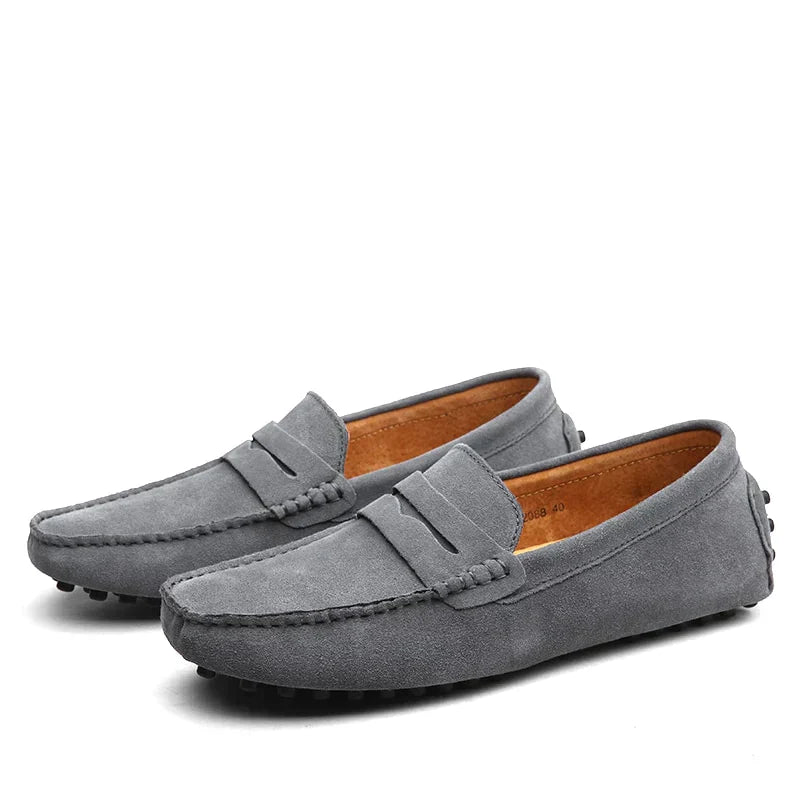 Luxurious Italian-Style Suede Loafers by HUGO