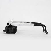 Magnifying glass with LED lighting and adjustable lenses