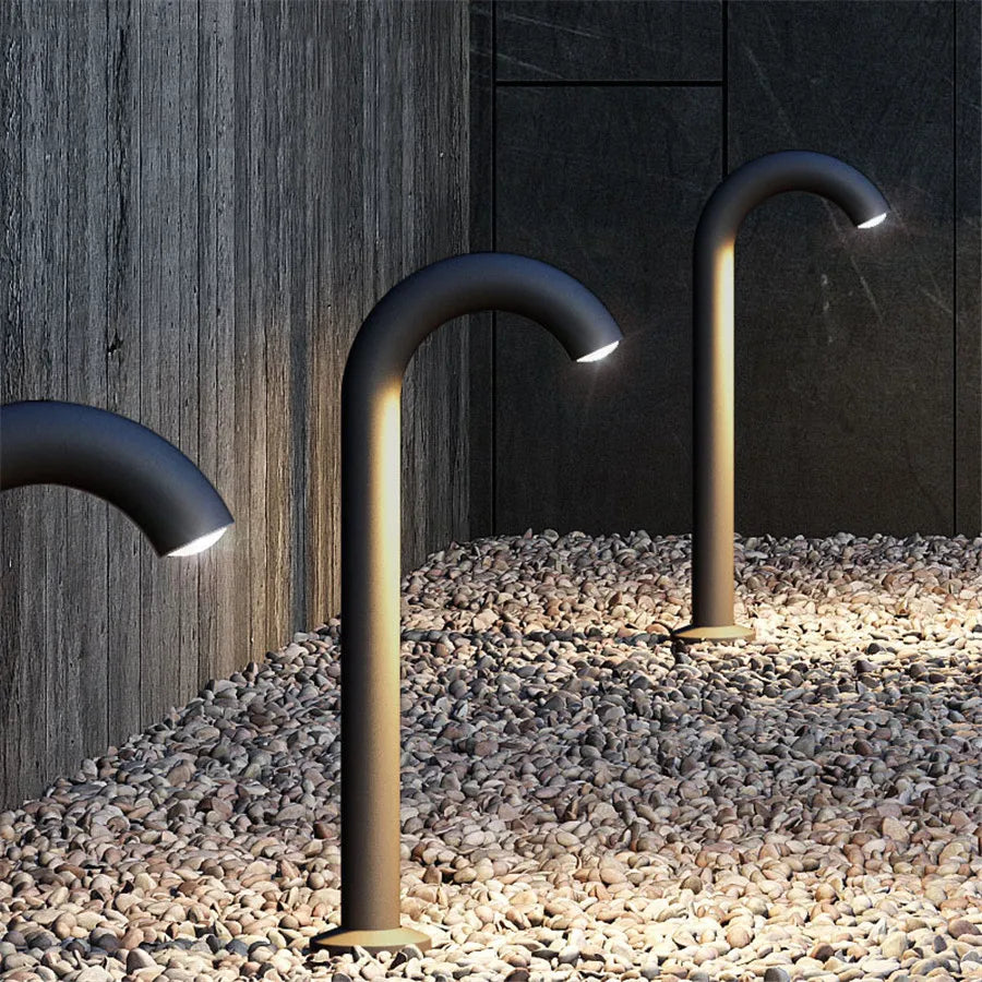 Modern IP68 Waterproof Aluminum Courtyard Pillar Light - 50,000 Hour Lifespan, Energy Efficient, Multiple Color Temperatures-1