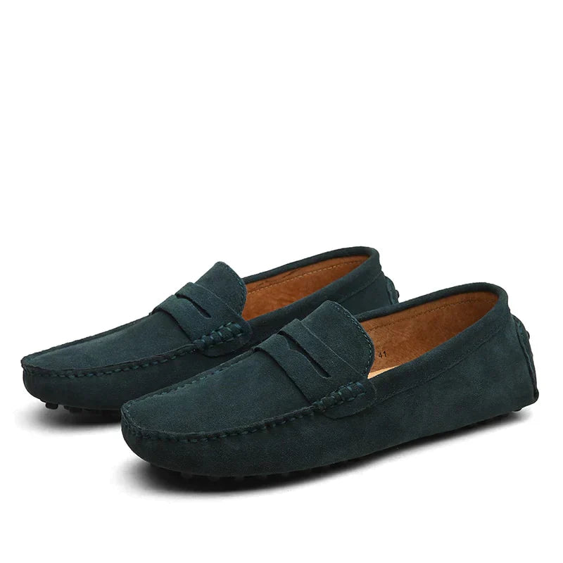Luxurious Italian-Style Suede Loafers by HUGO