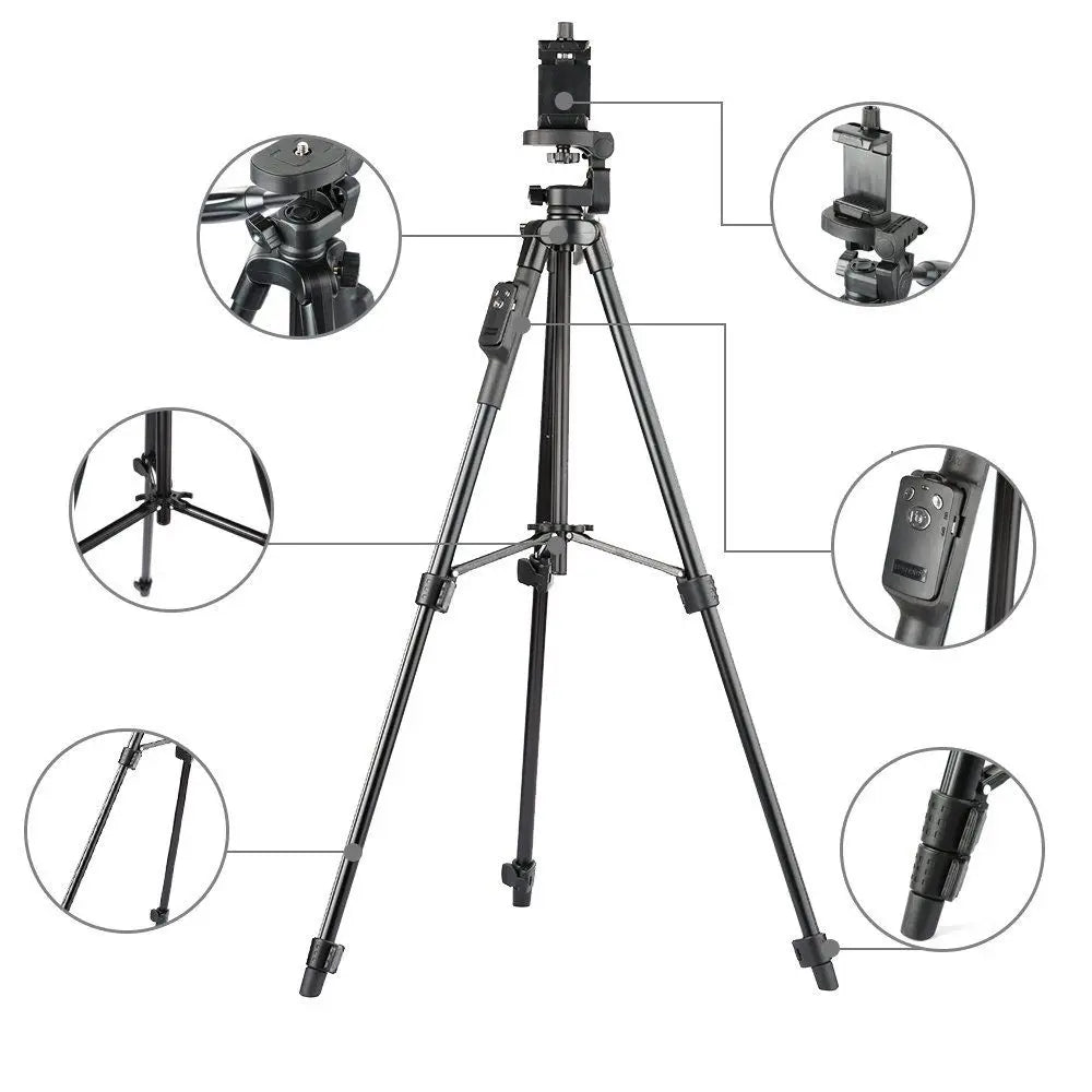 Detailvision - Aluminum tripod with 3 -way head
