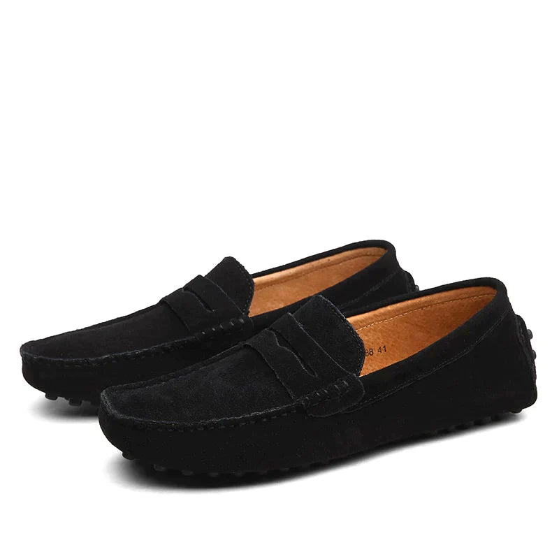 Luxurious Italian-Style Suede Loafers by HUGO