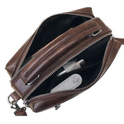 Skylar | Vintage Compact Handbag with Crossbody Strap