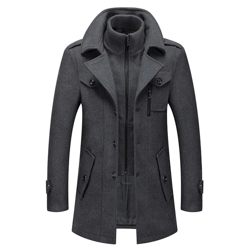 Geoffrey | Elite Men's Sleek Trench Coat