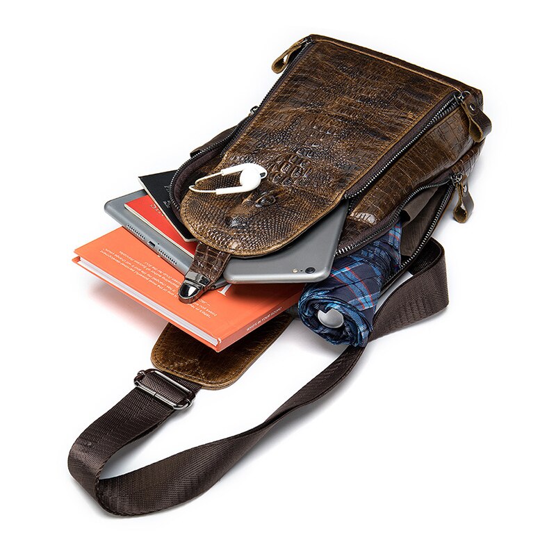 Joey | Croc-Embossed Sling Bag with Sleek and Compact Design