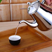 LuxuryHome - stainless steel design retro kettle with tea filter