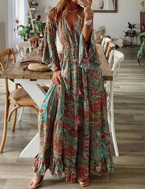 Sarah | Effortlessly Cozy Long Dress for Ultimate Style