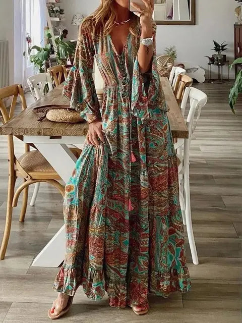 Sarah | Effortlessly Cozy Long Dress for Ultimate Style