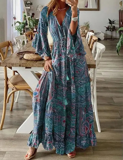 Sarah | Effortlessly Cozy Long Dress for Ultimate Style