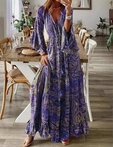 Sarah | Effortlessly Cozy Long Dress for Ultimate Style