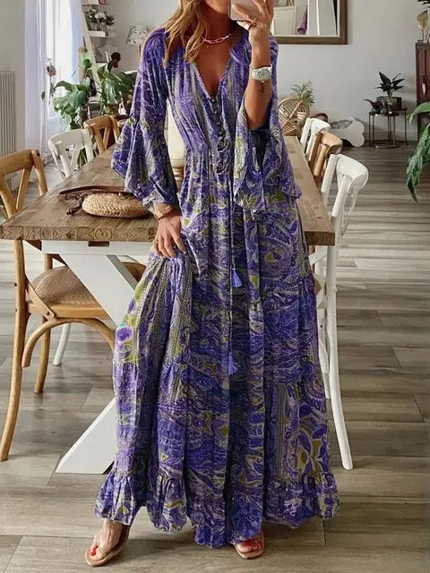 Sarah | Effortlessly Cozy Long Dress for Ultimate Style