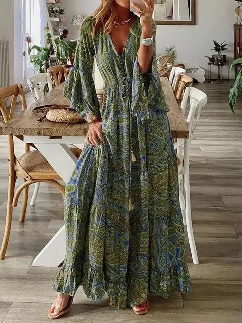 Sarah | Effortlessly Cozy Long Dress for Ultimate Style