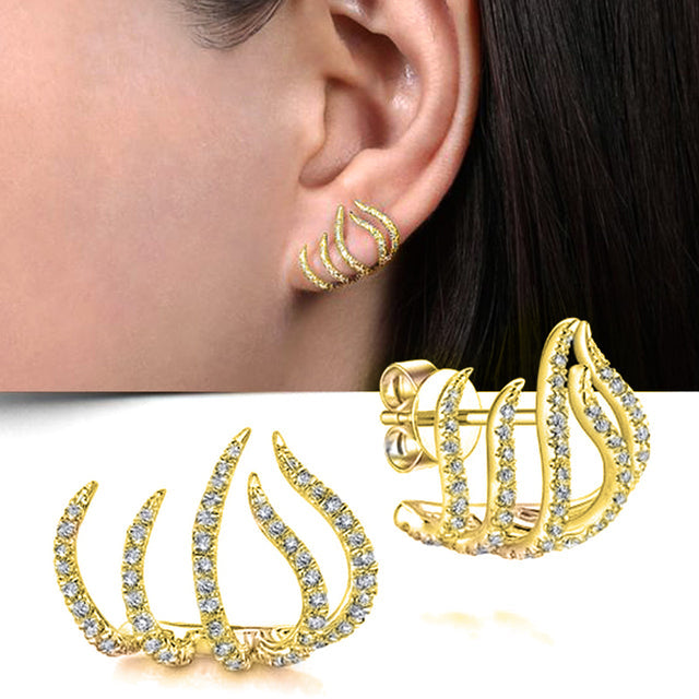 Sculpted Flame Ear Cuff | Trendy Jewelry to Complete Your Look