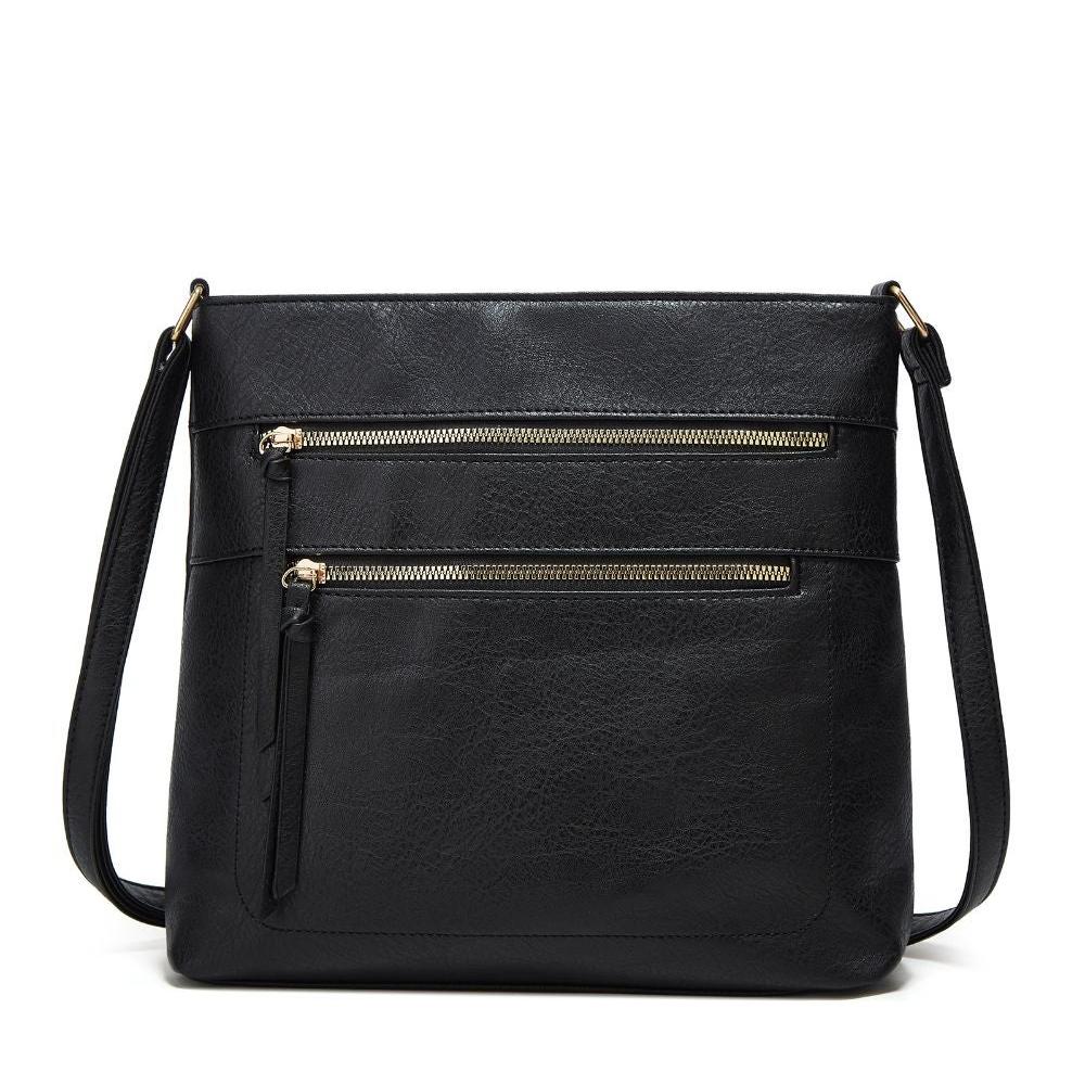 Kristina | Sleek Crossbody Bag with Dual Zipper Pockets