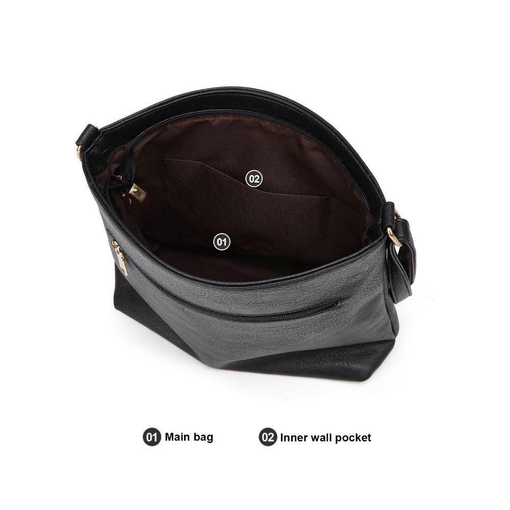 Kristina | Sleek Crossbody Bag with Dual Zipper Pockets