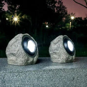 RockyLight - Solar-Powered Outdoor Light with Stone Design for Landscape Lighting-4