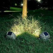 RockyLight - Solar-Powered Outdoor Light with Stone Design for Landscape Lighting-6