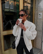 Johanna | Stylish Gray Tweed Winter Jacket