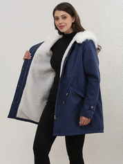 KATH | Stylish Hooded Cotton Padded Coat for Women