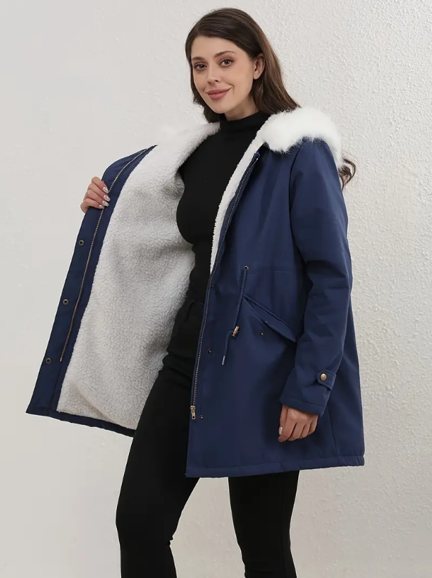 KATH | Stylish Hooded Cotton Padded Coat for Women