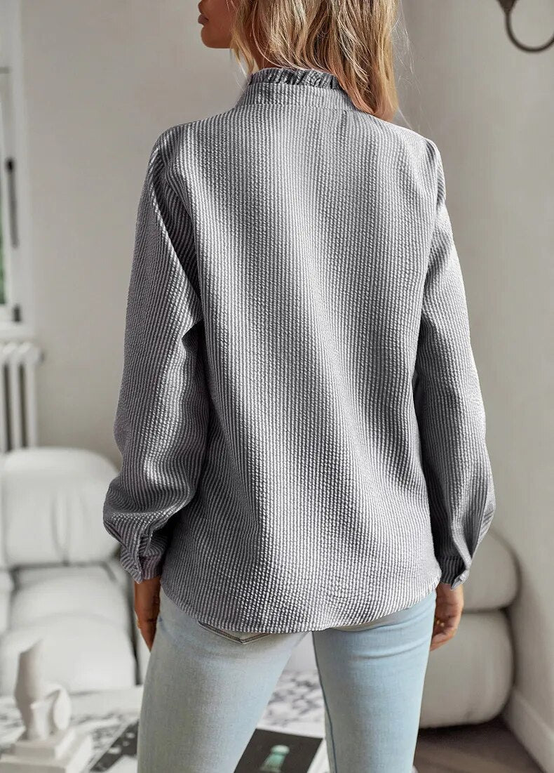 Viola | Elegant Long Sleeve Blouse for Women