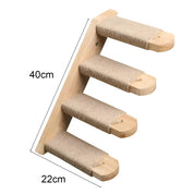 Wall climbing board for cats with scratching post - Climbpaws