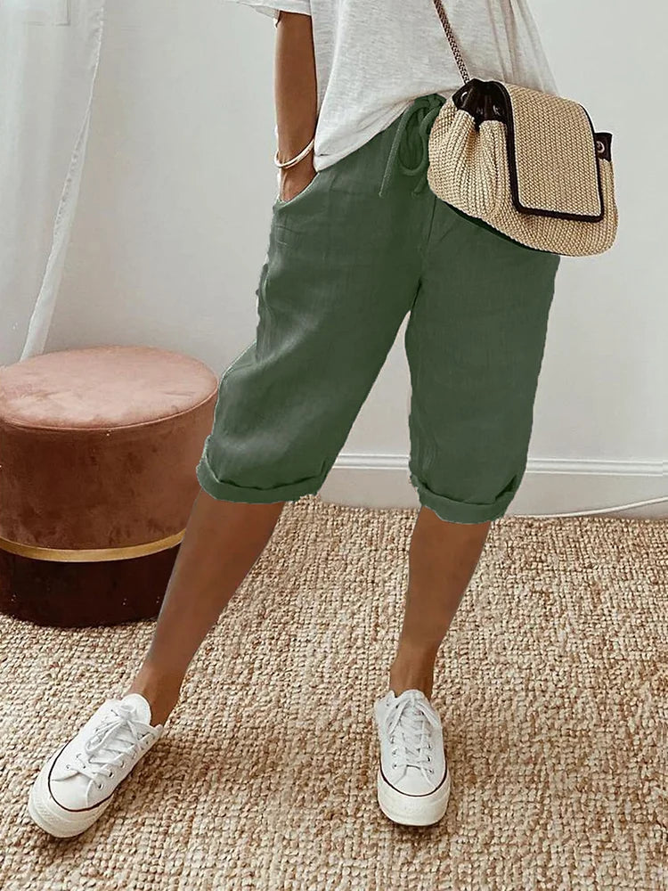 Benicia | Breathable Knee Length Pants for Women