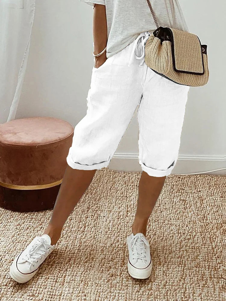 Benicia | Breathable Knee Length Pants for Women